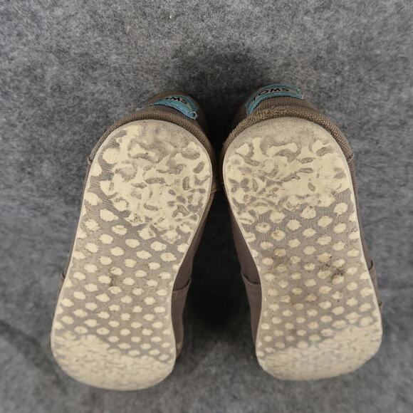 Toms Shoes Womens 7 Flats Slip On Alpargata Loafer Sneaker Casual Canvas Gray - Picture 10 of 11